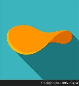 Unhealthy chips icon. Flat illustration of unhealthy chips vector icon for web design. Unhealthy chips icon, flat style