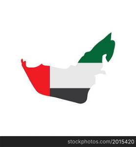 Uni emirate arab flag illustration vector flat design