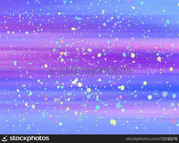 Unicorn background with rainbow mesh. Fantasy gradient backdrop with splash. Vector illustration for poster, brochure, invitation, cover book, catalog. Trendy template for holiday design. Unicorn background with rainbow mesh. Fantasy gradient backdrop with splash. Vector illustration for poster, brochure, invitation, cover book, catalog. Trendy template