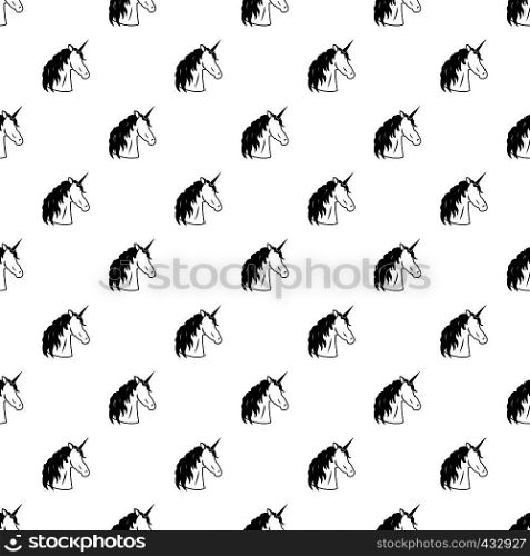 Unicorn pattern seamless in simple style vector illustration. Unicorn pattern vector