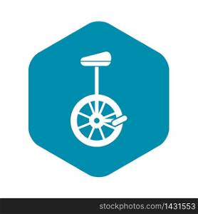 Unicycle icon in simple style on a white background vector illustration. Unicycle icon in simple style