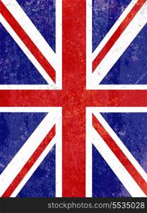 Union Jack flag background with a grunge effect