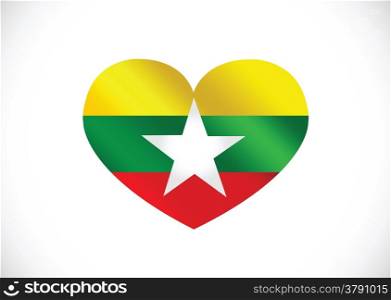 Union of Myanmar flag or Burma flag themes idea design