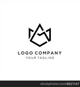 Unique creative simple fashion brands am ma logo vector image