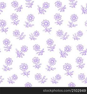 Unique cute beauty purple flower vector seamless pattern design. Awesome for fabric, textile, background, wallpaper, scrap booking, gift wrap, accessories, and clothing. Surface pattern design.