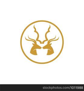 unique deer animal logo template
