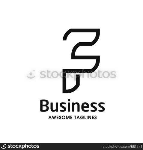 unique letter F creative logo template vector illustration, Logo for corporate identity of company of letter F