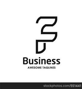 unique letter F creative logo template vector illustration, Logo for corporate identity of company of letter F