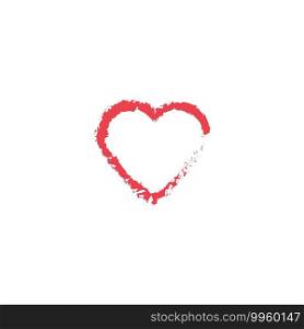 unique Love heart   Vector icon illustration design Template