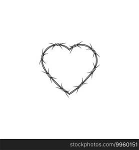 unique Love heart   Vector icon illustration design Template
