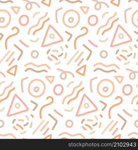 Unique retro memphis vector seamless pattern design. Awesome for fabric, textile, background, wallpaper, scrap booking, gift wrap, accessories, and clothing. Surface pattern design.