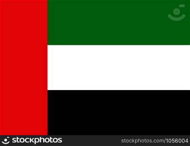 United Arab Emirates flag background. Vector eps10