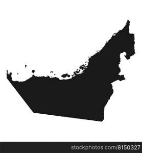 United Arab Emirates map icon vector illustration design