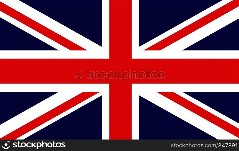 United Kingdom flag image for any design in simple style. United Kingdom flag image