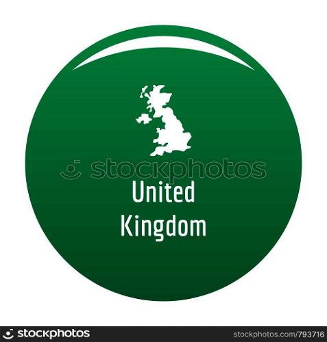 United Kingdom map in black. Simple illustration of United Kingdom map vector isolated on white background. United Kingdom map in black vector simple