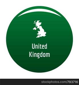 United Kingdom map in black. Simple illustration of United Kingdom map vector isolated on white background. United Kingdom map in black vector simple