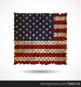 United Stated flag.vector illustration