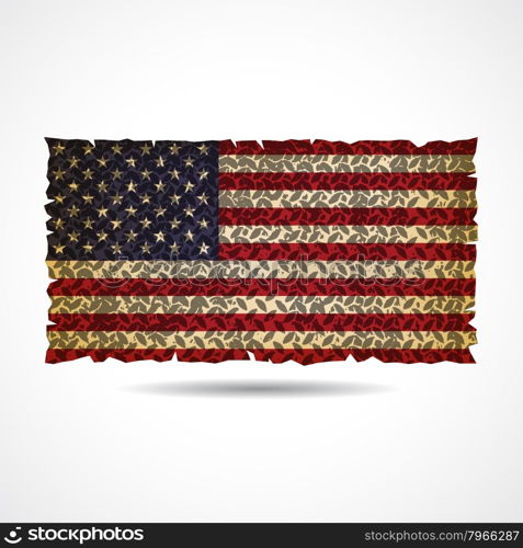 United Stated flag.vector illustration