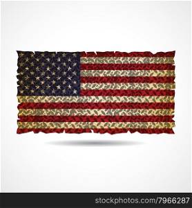 United Stated flag.vector illustration