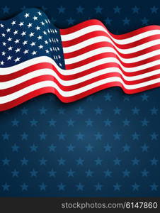 United States flag. United States flag. USA Independence Day background. Fourth of July celebrate