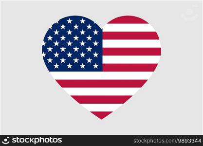 United States heart flag icon