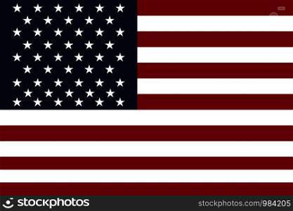 United states national flag. Vector illustration background. United states national flag