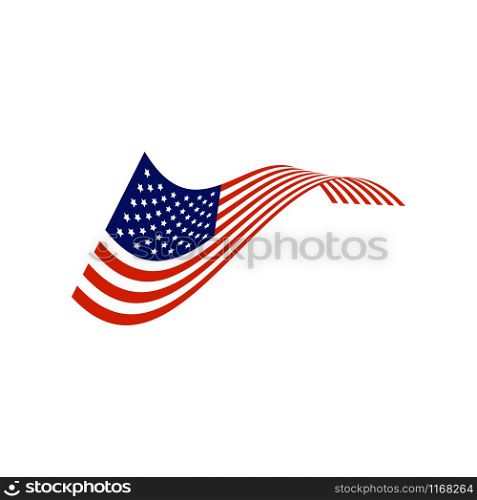 United states of america flag design template