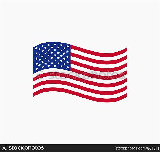 United States of America Flag Vector Illustration