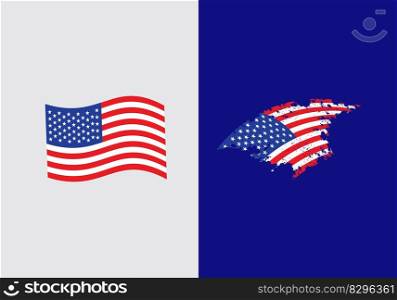 United States of America icon flag symbol sign.Flag of USA icon isolated vector illustration
