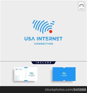 united states signal logo design vector internet symbol icon isolated. united states signal logo design vector internet symbol icon