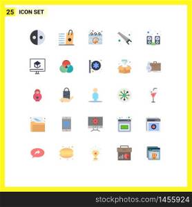Universal Icon Symbols Group of 25 Modern Flat Colors of computer, tools, shopping, saw, cup Editable Vector Design Elements