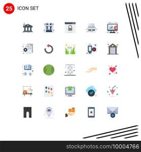 Universal Icon Symbols Group of 25 Modern Flat Colors of pad, game, hobby, console, search Editable Vector Design Elements