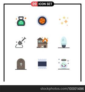 Universal Icon Symbols Group of 9 Modern Flat Colors of tool, construction, user, washing, neat Editable Vector Design Elements