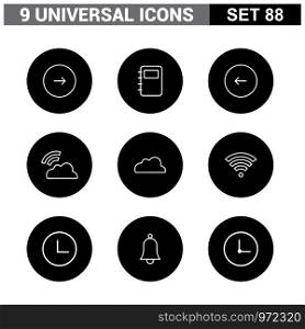 Universal icons set vector