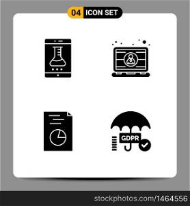 Universal Solid Glyphs Set for Web and Mobile Applications lab app, user, smart lab, employee, hands Editable Vector Design Elements