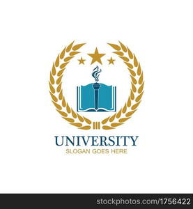 University, Academy, School and Course logo design template