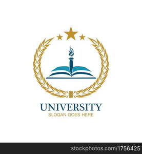 University, Academy, School and Course logo design template