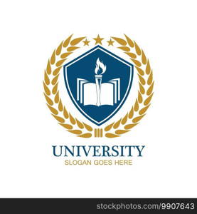 University, Academy, School and Course logo design template