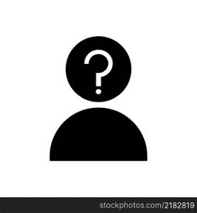 Unknown person icon. Question mark. Anonymous avatar. Human silhouette. Flat design. Vector illustration. Stock image. EPS 10.. Unknown person icon. Question mark. Anonymous avatar. Human silhouette. Flat design. Vector illustration. Stock image.