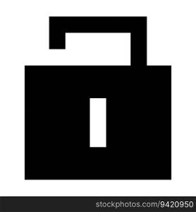 Unlock icon. Suitable for website UI design