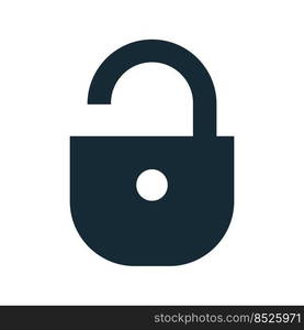 Unlock Icon Vector Logo Template