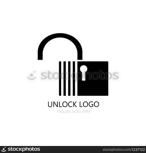 unlock logo vector