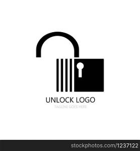 unlock logo vector