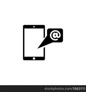 Unread Email Notification. Smartphone Message. Flat Vector Icon illustration. Simple black symbol on white background. Phone Email Notification sign design template for web and mobile UI element. Unread Email Notification. Smartphone Message. Flat Vector Icon illustration. Simple black symbol on white background. Phone Email Notification sign design template for web and mobile UI element.