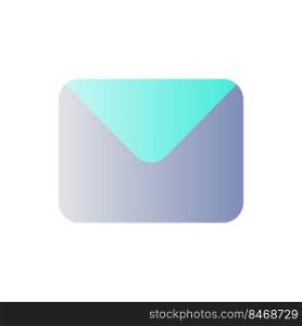 Unread message flat gradient color ui icon. Text messaging service. Communication app. Notification. Simple filled pictogram. GUI, UX design for mobile application. Vector isolated RGB illustration. Unread message flat gradient color ui icon