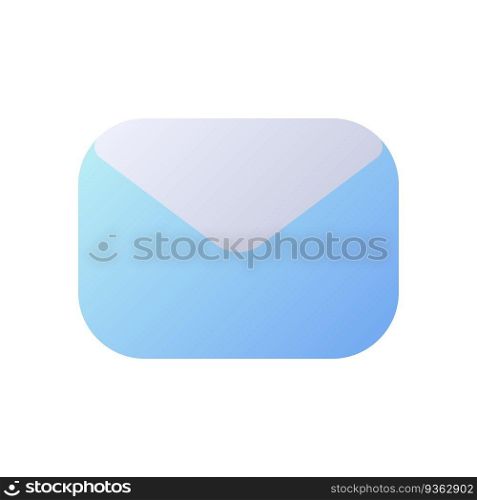 Unread message pixel perfect flat gradient two-color ui icon. Closed envelope. Email communication. Simple filled pictogram. GUI, UX design for mobile application. Vector isolated RGB illustration. Unread message pixel perfect flat gradient two-color ui icon