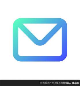 Unread message pixel perfect gradient linear ui icon. Text messaging service. Communication app. Line color user interface symbol. Modern style pictogram. Vector isolated outline illustration. Unread message pixel perfect gradient linear ui icon