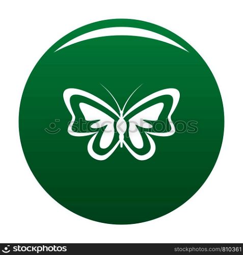 Unusual butterfly icon. Simple illustration of unusual butterfly vector icon for any design green. Unusual butterfly icon vector green