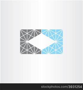 unusual geometric business card frame background abstract