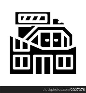 unusually shaped houses architecture glyph icon vector. unusually shaped houses architecture sign. isolated contour symbol black illustration. unusually shaped houses architecture glyph icon vector illustration